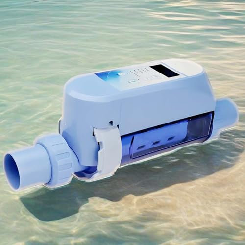 vnmudzeo GéNéRateur De Chlore Au Sel pour Piscine, 4 G/8 G/12 G/16 G/20 G/H, éLectrolyseur Mobile pour Piscine EnterréE, pour Piscines De 18 M³ à 85 M³,20g/h