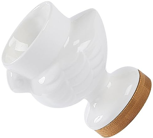 ULTECHNOVO Huevera Cerámica Resistente para Huevos Cocidos Soporte Práctico y Elegante para Desayuno Fácil Limpieza y Uso Diario