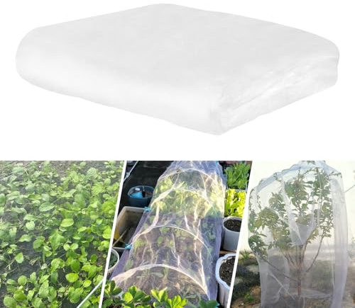 Xmart Red de Protección Antiinsectos 3 x 10 m Malla Antiinsectos para Plantas Red Protección para Vegetales Jardín Protección de Cultivos para Proteger Verduras Frutas Flore Huerta Blanco