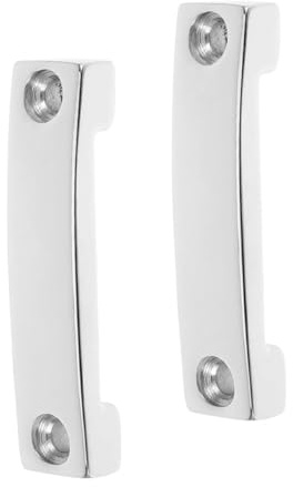Hemobllo 2 Piezas Placa Abrazadera de Cinta Acero Inoxidable Soporte Correa Marina Resistente para Kayak Bimini Accesorios Náuticos