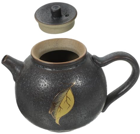 Healifty Teiera Ceramica Vintage Piccola in Porcellana con Filtro Integrato Stile Cinese Retrò per Tè Gongfu Utile e Antiscottatura per Casa e Ufficio
