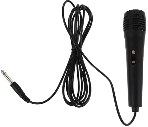 BESPORTBLE Microfono Dinamico Vocale Cablato 6.35mm Nero Ys-102 | Amplificatore e Mixer, Costruzione in Metallo e Plastica, Riduzione Rumore, Uso Live Indoor