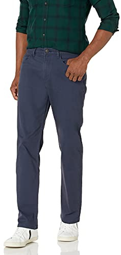 Amazon Essentials herr rak passform 5-fickors komfort stretch chinos byxa (tidigare Goodthreads), marinblå, 34 B x 32 L