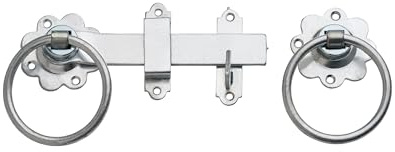 Hardware Solutions Heavy Ring Gate Latch, Galvanised, 155mm | Garden gate lock; shed door lock or external door lock; hot spectra galvanised; steel construction.