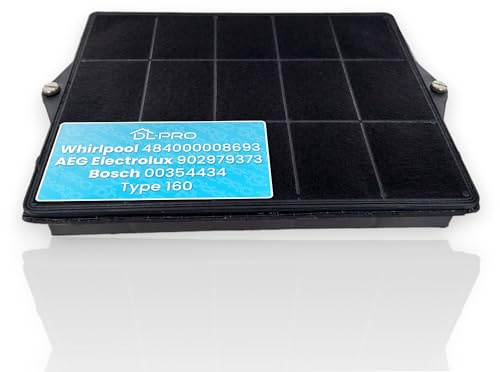 DL-pro Aktivt kolfilter för bubbelpool 48400008693 AEG Electrolux 9029793735 Bosch 00354434 typ 160 köksfläkt