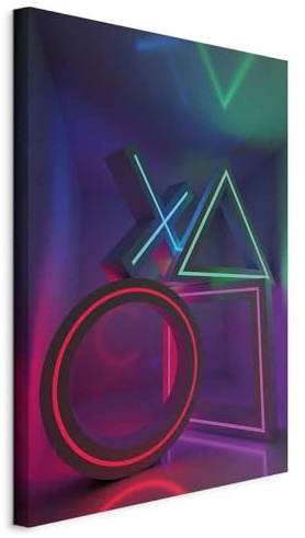 murando - Wandbilder für Gamers 40x60 cm 1 tlg - Wand Deko Vlies Leinwand Bilder Groß Wanddeko Wohnzimmer Schlafzimmer Kunstdrucke - Spielkonsole Game 3D Effekt Gamer n-A-1229-b-a