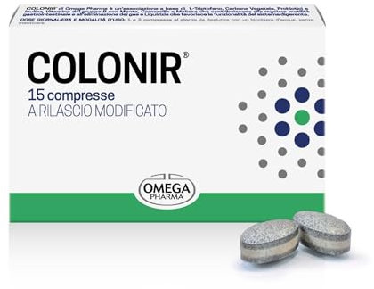 Omega Pharma - Colonir, Integratore Alimentare Utile per Favorire la Regolare Motilità Gastrointestinale e l'Eliminazione dei Gas - 15 Compresse