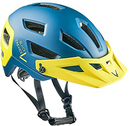 Black Crevice MTB Fahrradhelm, Petrol/Yellow, M/L (58-61cm)…