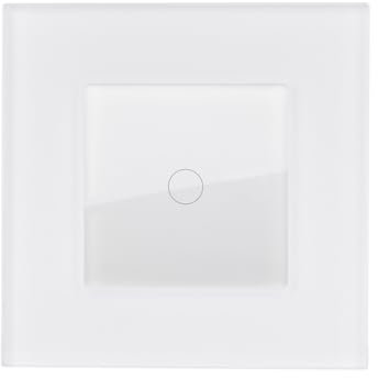 LEDKIA LIGHTING Interruptor Táctil Simple Conmutado y Cruzamiento con Marco Cristal Modern Blanco