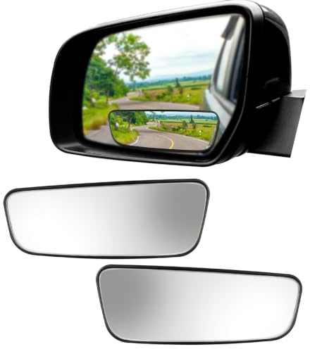 Linkstyle 2PCS Rétroviseur d’Angle Mort, Miroir Convexe HD Étanche, Réglable à 360° Miroir Grand Angle pour Voiture Camion SUV Van