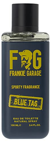 Frankie Garage - Sporty Fragrance Blue Tag 100 ml | Eau De Toilette ångande | naturlig spray | Förförisk och livlig herrparfym | herrparfym