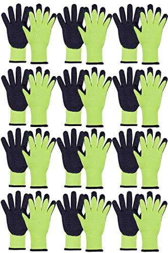 Novatool 12 Paar Thermohandschuhe Arbeit Herren I Größe 9 I Polyester I EN388:2016 4142X | EN511 X2X I Arbeitshandschuhe Montagehandschuhe Winter Schutzhandschuhe