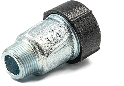 Gebo Raccord Fileté En Fonte Malléable QA M – Filetage Mâle – Raccord Rapide Sans Soudure Pour Tuyau Acier – Pour Eau Gaz Air
