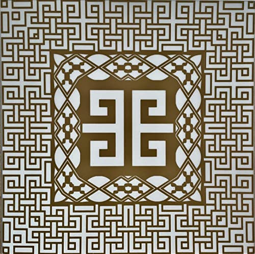 Eurodeco Vintage Retrò Pannelli realizzati in morbido polistirolo XPS, decorazioni pannelli per soffitto e pareti 3D, spessore 3 mm - 50x50cm