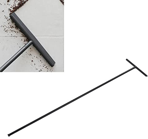 Mehrzweck-Bodenabzieher mit Verstellbarem Langen Griff, Gummiklinge mit Stabiler Edelstahlstange, Solider Abzieher aus Natürlichem Silikon für Fliesen, Terrasse, Garage, Dusche,