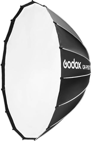 QR-P150T Quick Release Parabolic Softbox (Bowens S-Type Fitting) - Lightweight, 150cm Diameter, 70.2cm Depth, Seamless Diffusion Attachment for Continous Video Lighting, Compatible With Bowens Mount