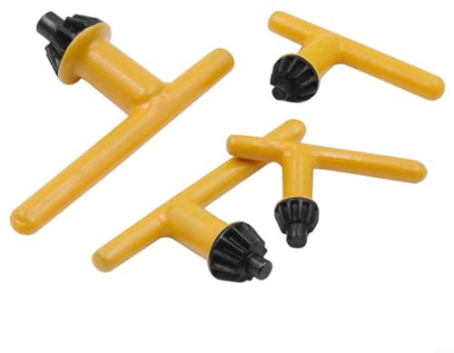 4 PCS Drill Chuck Key Set,Drill Chuck Wrench Carbon Steel Replacement Drill Chuck Key Wrench Electric Drill Clamping Tool(1.5-13mm)