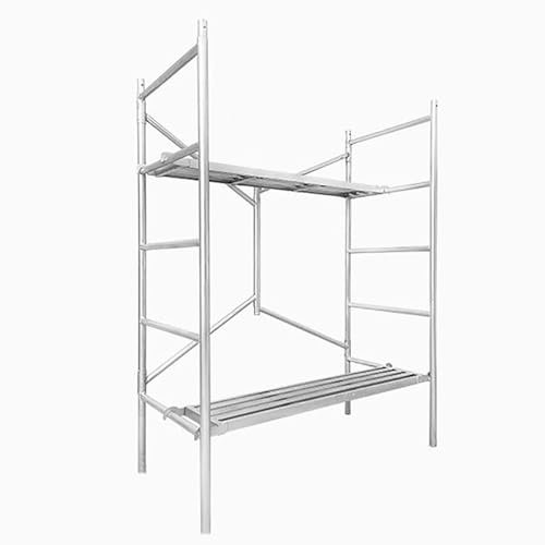 Piattaforma pieghevole in acciaio per la pulizia di pareti alte per camper – scala mobile per ponteggi, attrezzatura per cartongesso e decorazione (H: 180 cm)