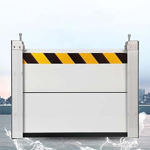Generisch Hochwasserschutz Barriere Tur Kellerfenster Wiederverwendbar Hochwasserschutz Dammbalken Für Garageneinfahrten Durchgänge Straßen Usw Einfache Montage Und Demontage,Silber,60x40cm