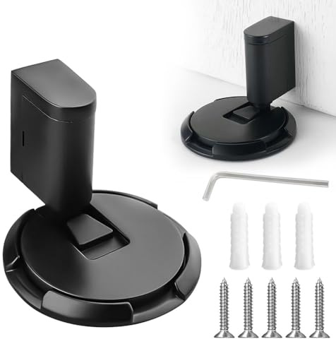 Dayinkes Magnetischer Türstopper, Magnetic Door Stopper, stanzfreier mechanischer Bodentürstopper, Hochleistungs-Türstopper, einstellbarer geräuschloser magnetischer Türfanghalter, für Türboden
