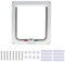 Cat Door,Cat door 4 Way Locking,Cat door for Upvc Door Activated,Cat Door for Glass Doors,Cat Doors & Enclosures,for Interior Exterior Door, Window, Wall(SIZE:6.18x6.3inch)