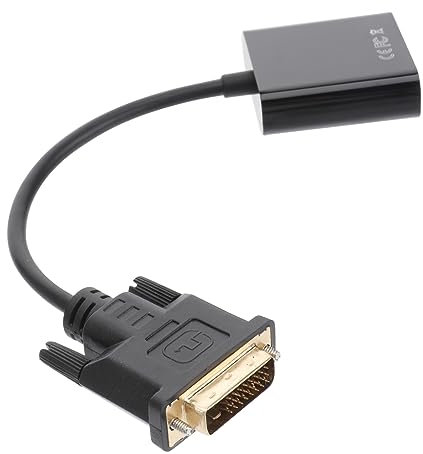 GAROZATION to Vga Adapter 1 Pin Video Converter Cable Support Hdtv Resolutions