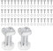 50 Pièces Noix de Serre,50 Boulons en Aluminium M6X50 + 50 Écrous M6 Ensemble d'Accessoires d'Outil pour Serre Jardinage de Plantes l'installation et la Fixation Serre