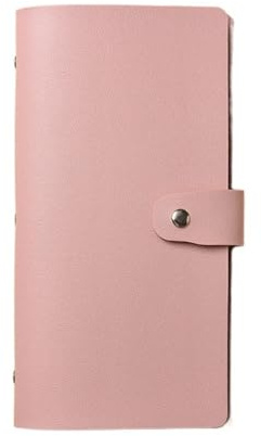 Geldspar-Herausforderungsbuch - Farbenfroher Budgetplaner mit 20 Fächern, Klarsichthüllen-Geldspeicher, Geldbudget-Notizbuch (Rosa)