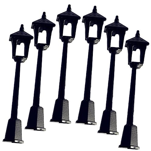 SMASOLO 6 Pezzi Lampioni Miniatura Decorazioni Vintage per Casa Lampade da Esterno per Miniature e Micro Fai Da Te
