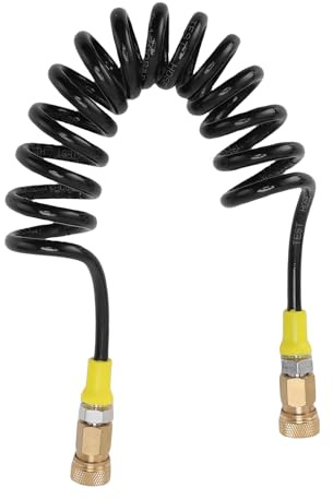 Dilwe Manguera de Compresor de Aire Alta Presión 63MPA Diseño de Resorte Tubo de Inflación con Doble Interfaz Femenina de 8 Mm para Automóviles Equipo de Buceo