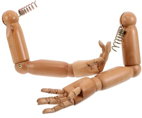 DIYEAH Beweglicher Holzarm Mit Flexiblen Gelenken Ersatz Für Kinder-Mannequin-Arme Realistisches Handmodell Für Fotografie Schaufensterpuppen Und Kleidungsdisplay