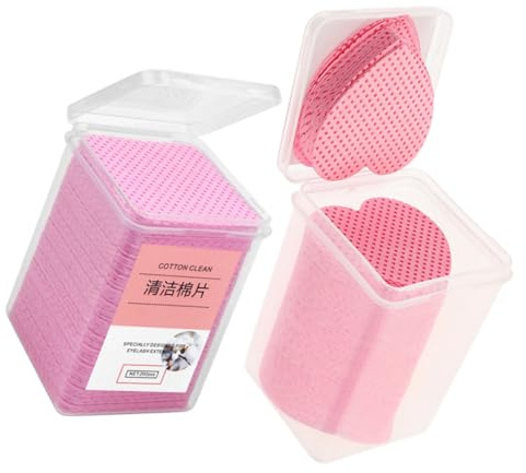 NOLITOY 400 Fusselfreie Nagelreinigungstücher Aus Saugfähiger Baumwolle Kompakte Reisegröße Nagellackentferner Pads Für Gel Und Acrylnägel Inkl Aufbewahrungsbox