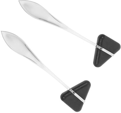 Gogogmee 2 Pezzi Martelli Neurologici in Testa Triangolare Kit Diagnostico Multifunzionale con Ergonomico Leggero per Test Riflessi e Sensibilità Nervosa Precisi per Cliniche