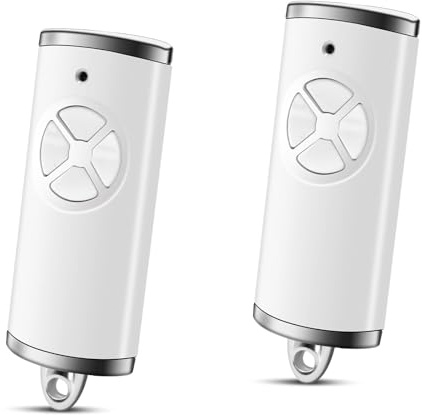 2 Stück geeignet für Hörmann Handsender HSE2 868-BS Ersatz Fernbedienung, 868,3 MHz Garagentoröffner kompatibel mit HSE4-868-BS, HSE2-868-BS, HS4-868-BS, HS1-868-BS, 4 Kanäle, Weiß