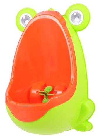SOPOTUTU Orinatoio per Ragazzo Ragazza Maschi in Plastica Design a Rana, Vasino Stand-up Facile da Pulire, Può essere Appeso al Muro per Addestramento Potty