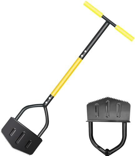 Tagliaerba per Bordure,Attrezzo Manuale a Denti di per Bordi Prato - in Acciaio Resistente Raschietto Multifunzione per Pulizia Prati Fattoria Parco Cortile