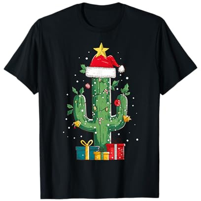 Chapeau de Sapin de Noël Cactus T-Shirt