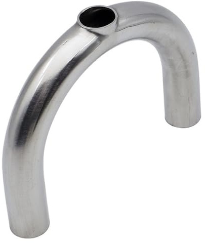 1 Stück U-Rohrbogen aus Edelstahl 304 mit Stumpfschweißung, Präzisions-Rücklaufbogen, 3-Wege-Rohrverbinder(51mm)