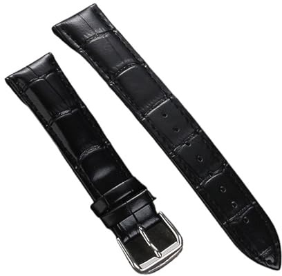 Snabbsläppande texturerat vadderat läderrem med spänne i rostfritt stål som passar både män och kvinnor(Black,19mm)