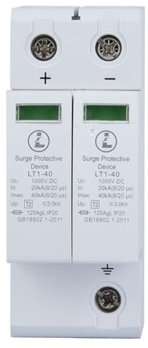 Generic Dispositivo di Protezione Contro le Sovratensioni, Scaricatore di Fulmini 2P40KA Teleprotezione Contro i Fulmini per la Casa (2P40KA)