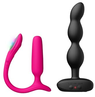 LOVENSE Lush Anal Vibrator & Analplug, Sex Spielzeug für Paare, LOVENSE Ridge Anal Plug Vibrator mit Stoßfunktion