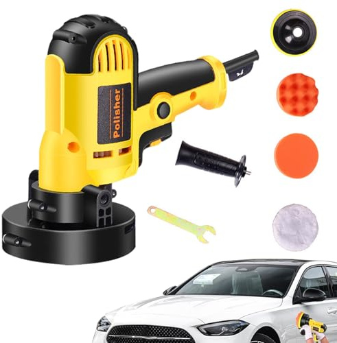 Máquina Pulidora De Automóviles - Pulidora Giratoria | Lijadora Portátil Para Coche De 4,92 Pulgadas, Para Encerar, Pulir Azulejos, Barcos, Muebles De Cuero, Cuidado De Superficies, Bricolaje