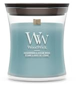 WoodWick Duftkerze | Mini Hourglass Kerze | Cedarwood & Ocean Moss | Perfekte Geschenke für Frauen