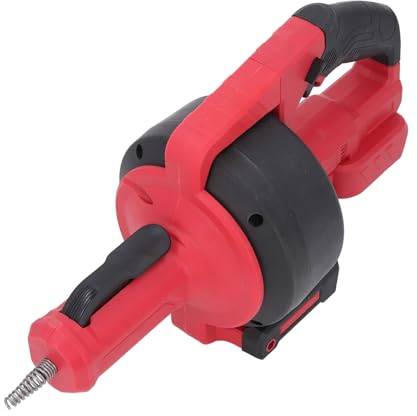 FTVOGUE Desatascador Eléctrico de 21 V con Cable Reforzado Reemplazable de 7 M y Función de Inversión Automática para Tuberías de 3/4 a 2 Pulgadas, Apto para Lavabos, Inodoros y b (ABS 2)