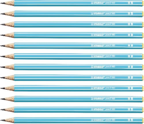 STABILO - Bleistift - pencil 160 in blau - 12er Pack - Härtegrad HB