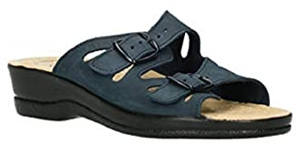 Fly Flot Barbariga Women's Microfibre Slippers Breathable Double Adjustable Buckle Leather Insole Sandals