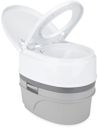 Camco 41544 Premium-Reise-WC mit abnehmbarem Tank | Verfügt über eine Kapazität von 5,3 l | Entworfen für Camping, Wandern, Bootfahren, Wohnmobil und mehr