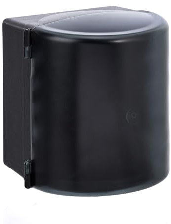 Amazon Basics Dispenser per asciugamani in carta, estrazione al centro, Nero, 28.8 L, 23.0 W