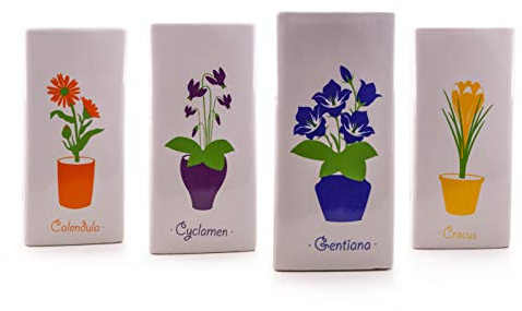 Lot de 24 humidificateurs pour radiateurs floraux assortis.