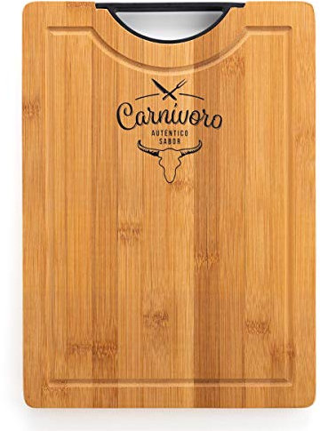 Quid Carnivoro Tabla Corte Bambú 35x25x2cm Bamboo 100% Higiénico
